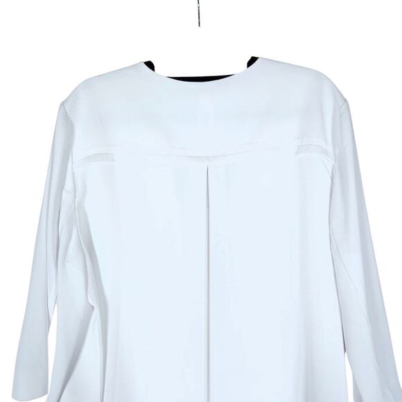 Chicos Womens Blazer 2 White Lightweight Vintage Jacket Clean Girl Classic Fit - Picture 9 of 13